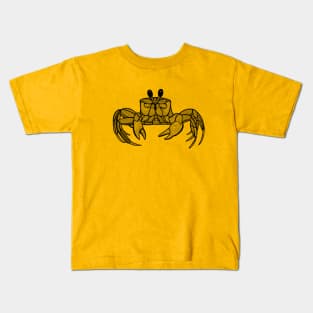 Cute Crab Drawing - ghost crab design Kids T-Shirt